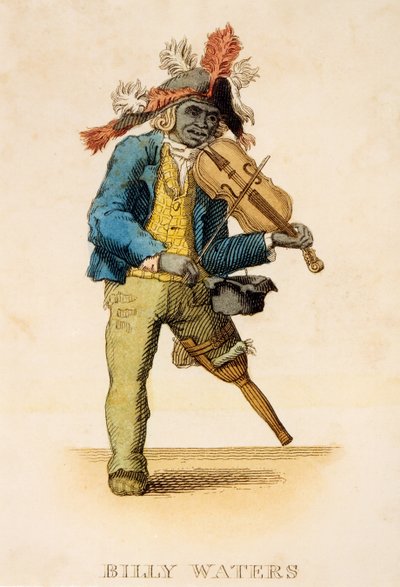 Ritratto di Billy Waters, c.1820 da English School