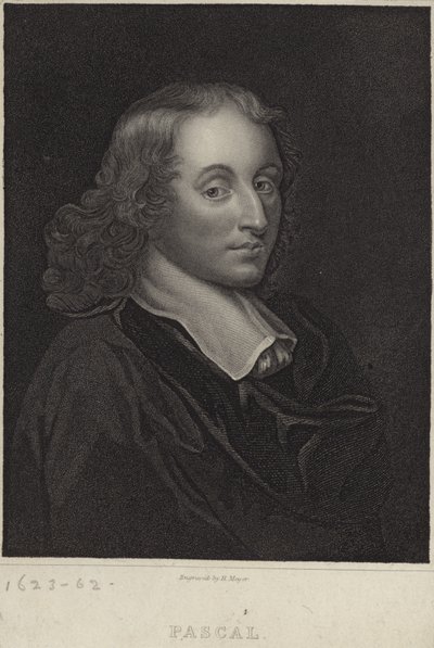 Ritratto di Blaise Pascal da English School