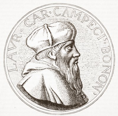 Ritratto del cardinale Campeggio, illustrazione da La storia del protestantesimo di James Aitken Wylie, pub. 1878 da English School