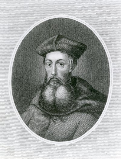 Ritratto del Cardinale Reginald Pole (1500-58) (incisione) da English School