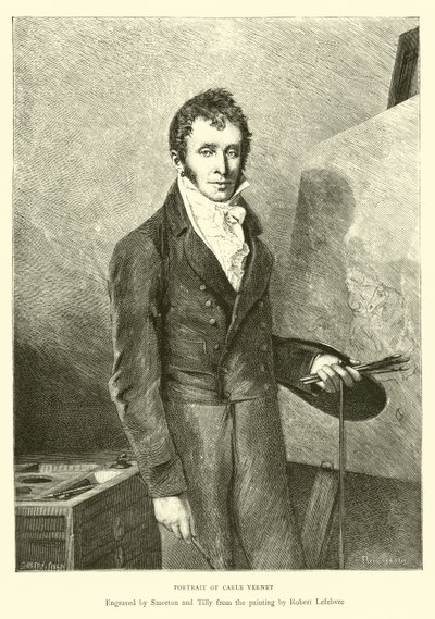 Ritratto di Carle Vernet da English School