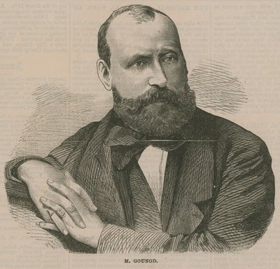 Ritratto di Charles-Francois Gounod da English School