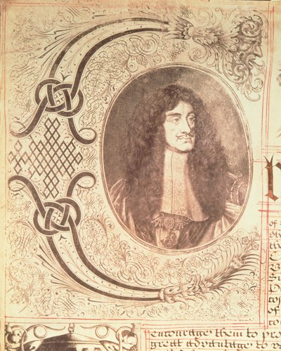 Ritratto di Carlo II dalla Carta della Hudson