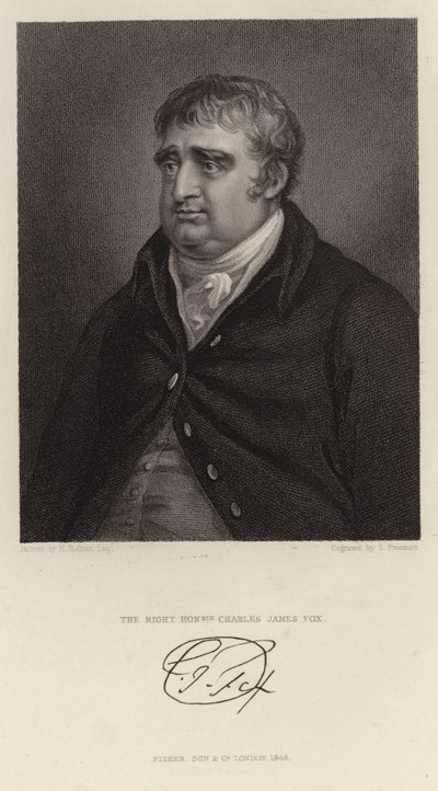 Ritratto di Charles James Fox da English School