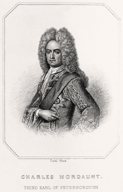 Ritratto di Charles Mordaunt, 3° Conte di Peterborough da English School