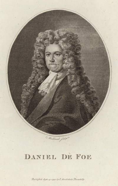 Ritratto di Daniel Defoe da English School