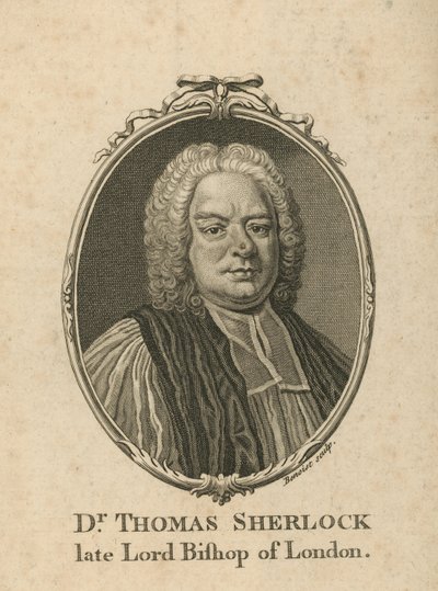 Ritratto di Dr Thomas Sherlock da English School