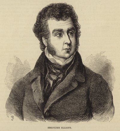 Ritratto di Ebenezer Elliott da English School