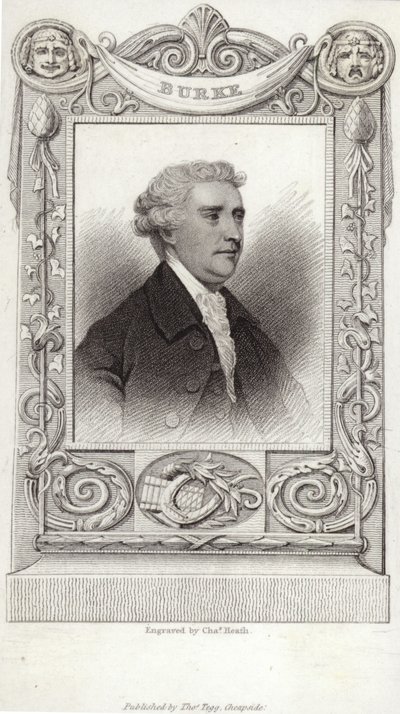 Ritratto di Edmund Burke da English School