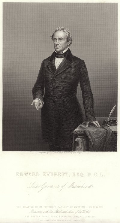 Ritratto di Edward Everett da English School