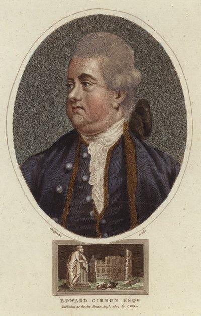 Ritratto di Edward Gibbon da English School
