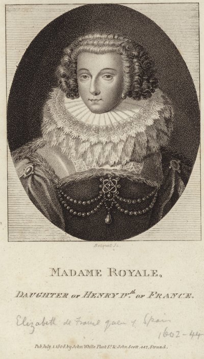 Ritratto di Elisabetta di Francia da English School