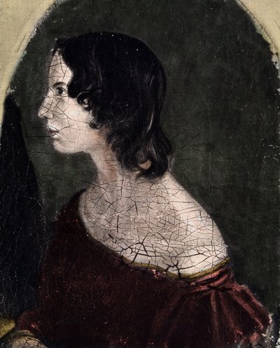 Ritratto di Emily Jane Bronte, poetessa e scrittrice britannica (1818-1848). National Portrait Gallery da English School