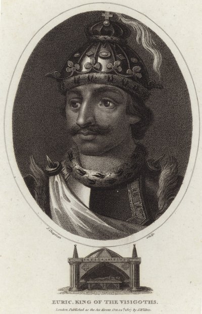 Ritratto di Eurico, Re dei Visigoti da English School