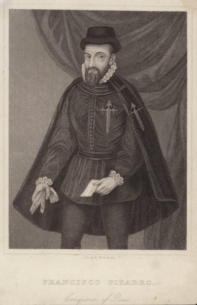 Ritratto di Francisco Pizarro da English School