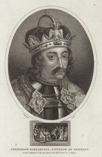 Ritratto di Federico Barbarossa da English School