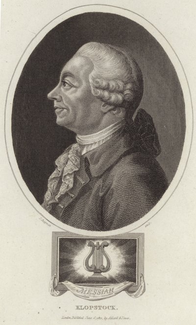 Ritratto di Friedrich Gottlieb Klopstock da English School