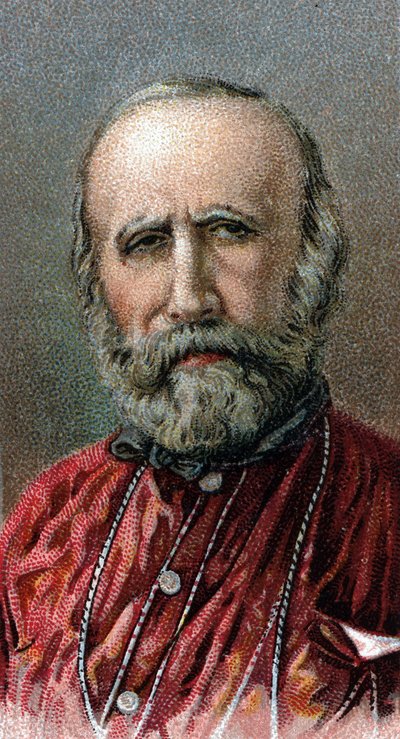 Ritratto di Giuseppe Garibaldi (1807-1882) - Dalla serie "Leaders of Men" da English School