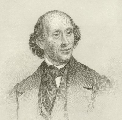 Ritratto di Hans Christian Andersen da English School