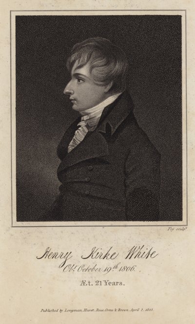 Ritratto di Henry Kirke White da English School