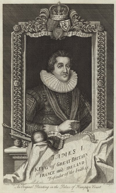 Ritratto di Giacomo I di Gran Bretagna e Irlanda da English School