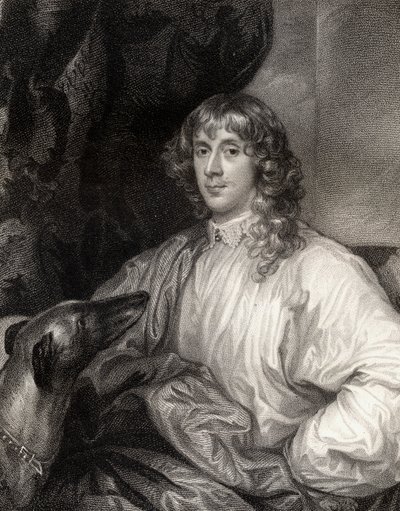 Ritratto di James Stuart (1612-55) 1° Duca di Richmond, da Lodges British Portraits, 1823 da English School