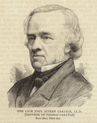 Ritratto di John Aitken Carlyle, fratello di Thomas Carlyle da English School