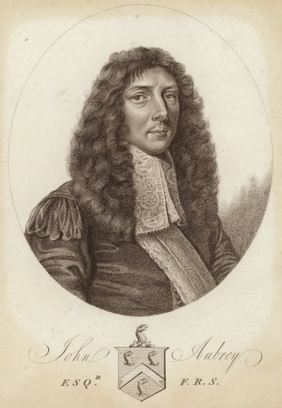 Ritratto di John Aubrey da English School