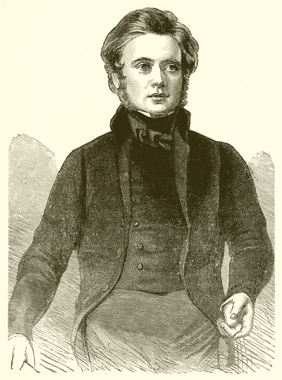 Ritratto di John Bright nel 1843 da English School