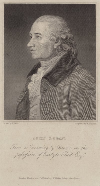 Ritratto di John Logan da English School