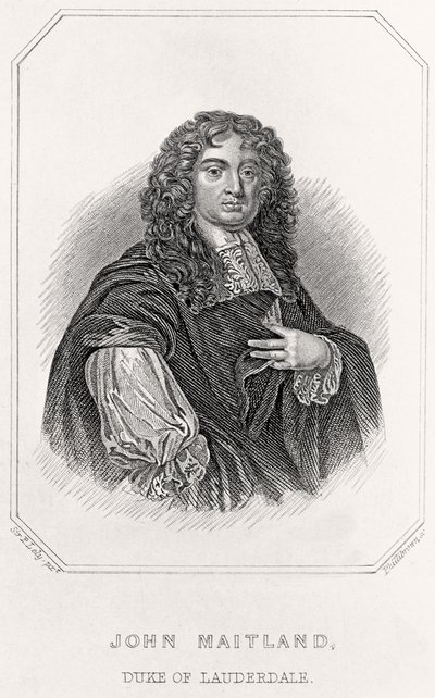 Ritratto di John Maitland, Duca di Lauderdale, 1835 da English School