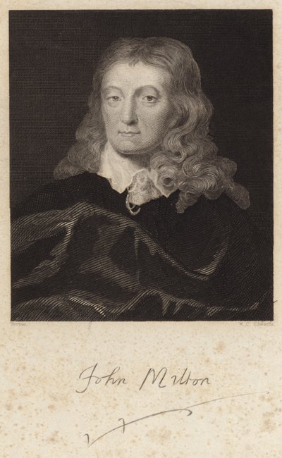 Ritratto di John Milton da English School