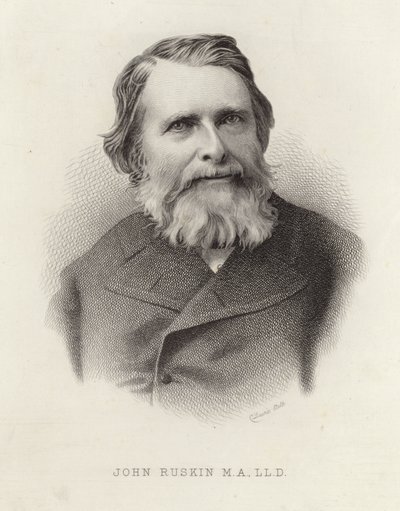 Ritratto di John Ruskin da English School