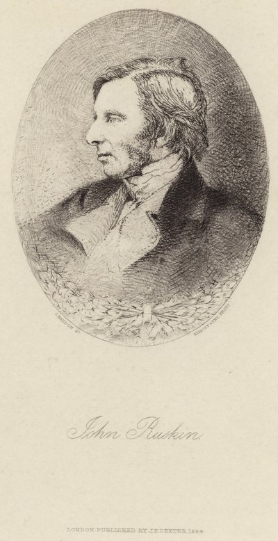 Ritratto di John Ruskin da English School
