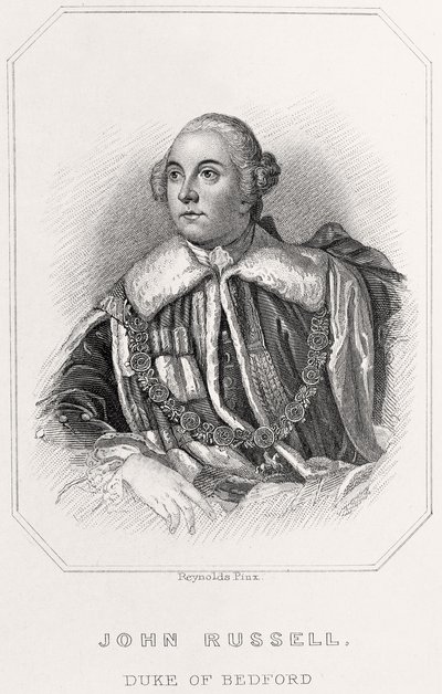Ritratto di John Russell, Duca di Bedford, 1835 da English School