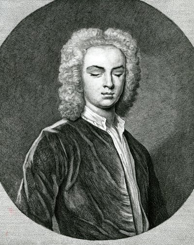 Ritratto di John Stanley (1712-86) (incisione) da English School