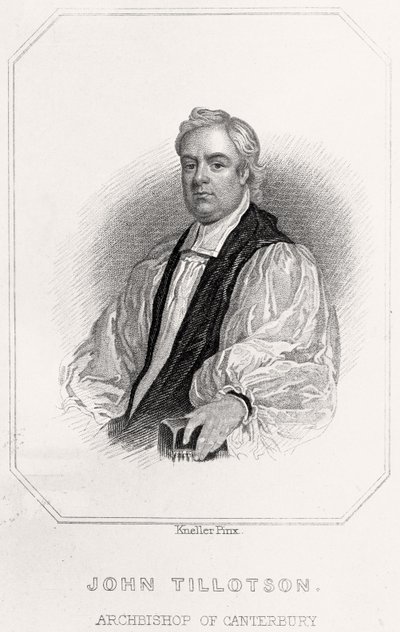 Ritratto di John Tillotson, Arcivescovo di Canterbury da English School