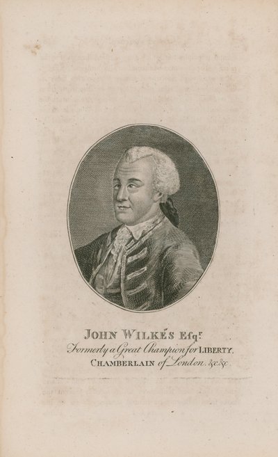 Ritratto di John Wilkes da English School