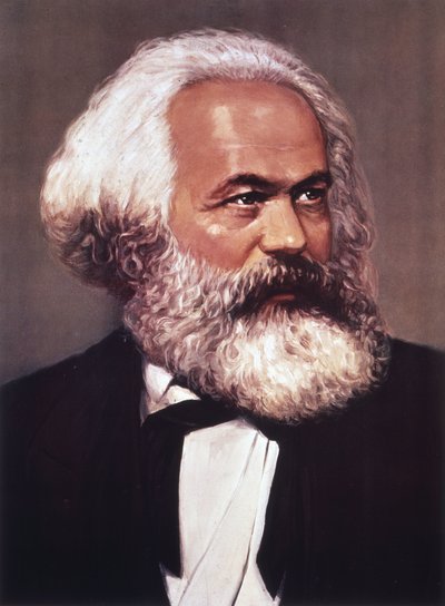 Ritratto di Karl Marx da English School