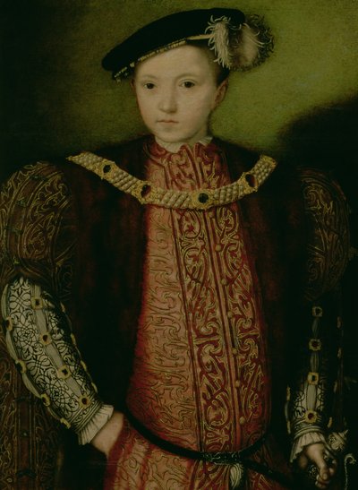 Ritratto di Re Edoardo VI (1537-53) XVI secolo da English School