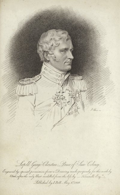 Ritratto di Leopoldo I, Re del Belgio da English School