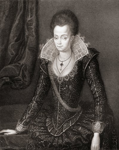 Ritratto di Lady Arabella Stuart, da Lodges British Portraits, 1823 da English School