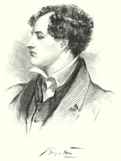 Ritratto di Lord Byron da English School
