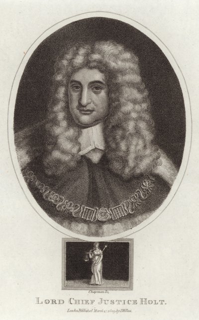 Ritratto di Lord Chief Justice Holt da English School