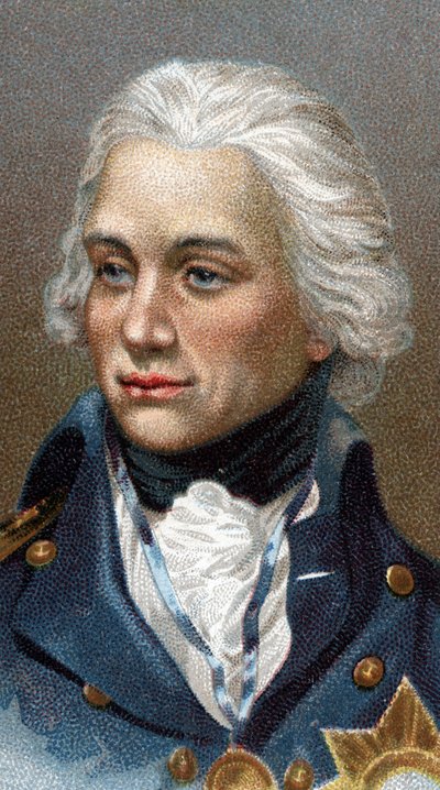 Ritratto di Lord Horatio Nelson - Dalla serie Leaders of Men - Cromolitografia - Scuola Inglese, XX secolo da English School