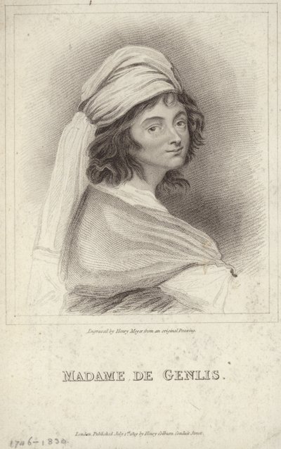 Ritratto di Madame de Genlis da English School
