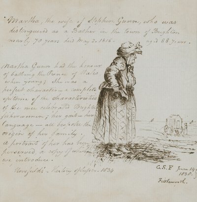 Ritratto di Martha Gunn da English School