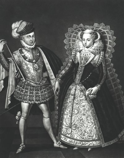 Ritratto di Maria Stuarda e Henry Stewart, Lord Darnley da English School
