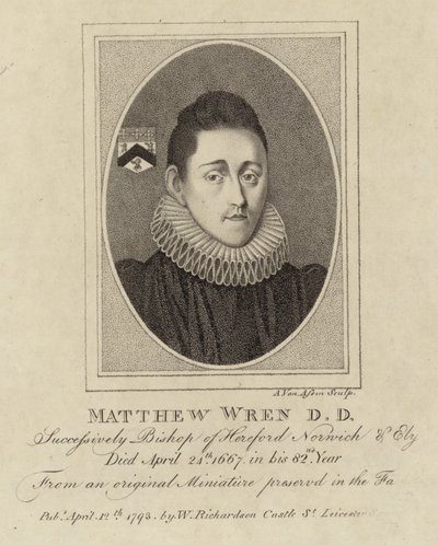Ritratto di Matthew Wren da English School