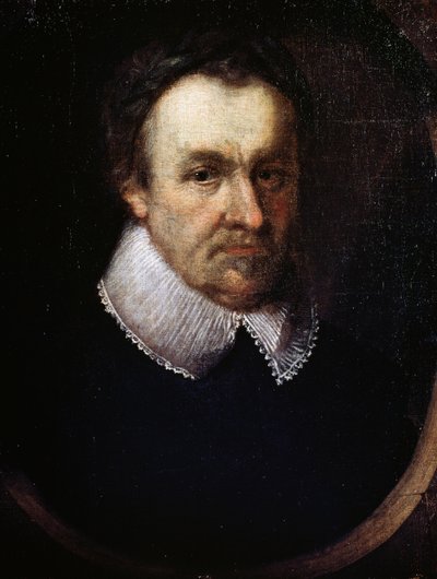 Ritratto di Michael Drayton, poeta e drammaturgo inglese da English School